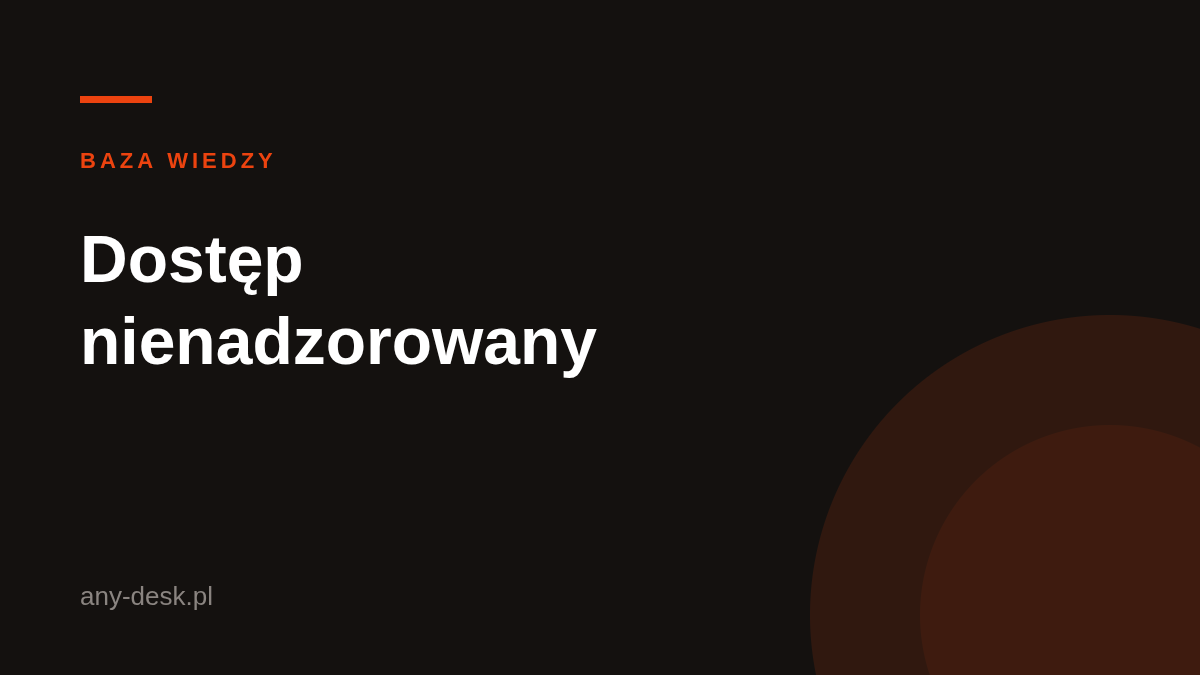 Dostęp nienadzorowany w AnyDesk
